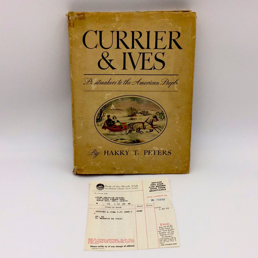 1942 Currier & Ives Printmakers to the American People by Harry T Peters Artwork